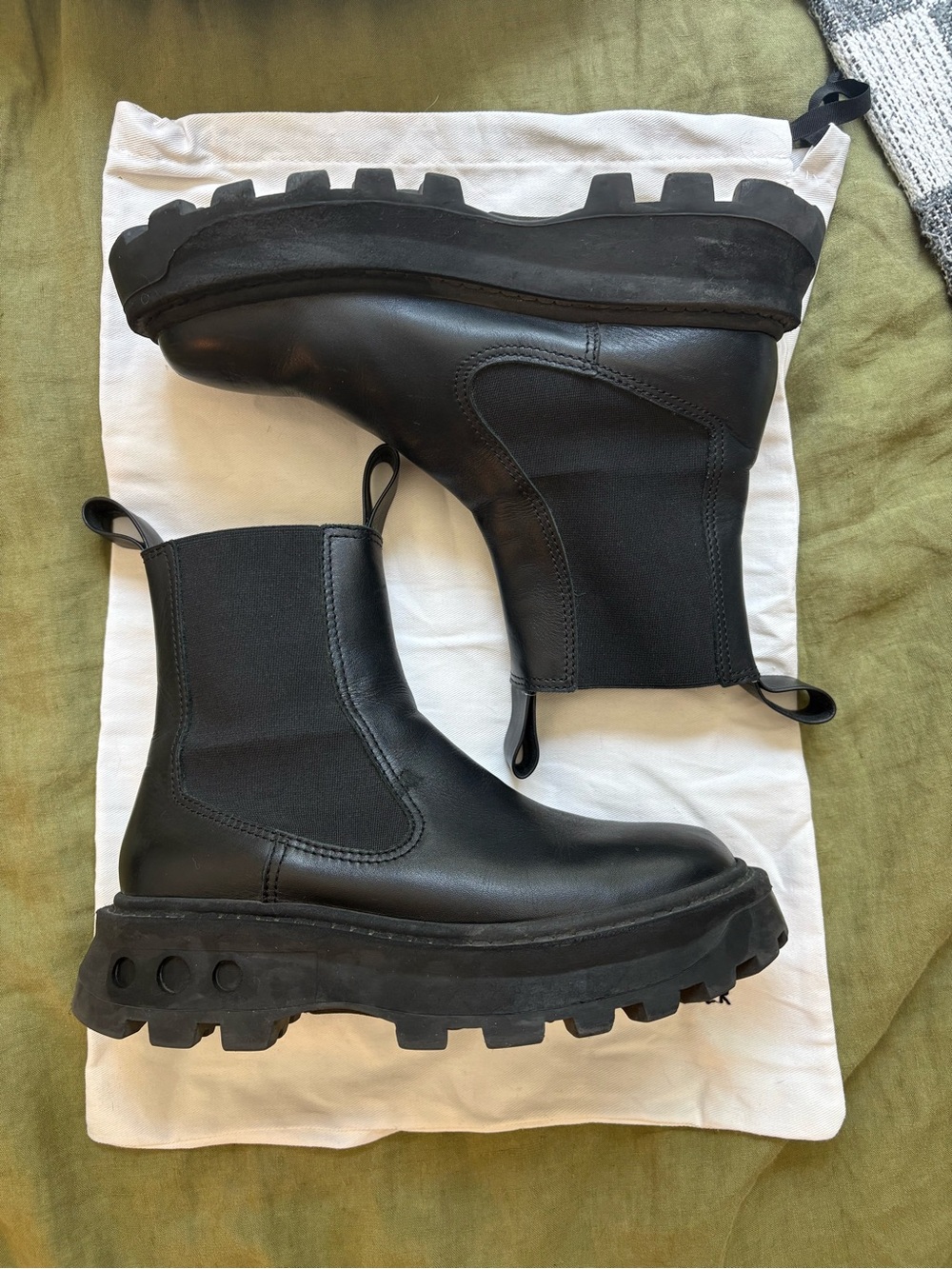 Simon Miller Scrambler Chunky Black Chelsea Boots sz 38